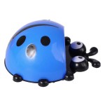 Toothbrush and toothpaste holder, ladybug, blue color